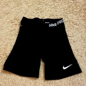 Black Nike pro long bike shorts